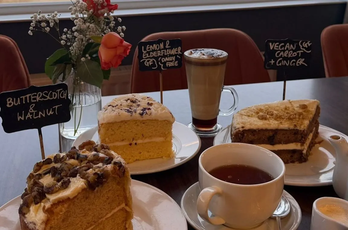 Coffee and homemade cakes at Tanskeys